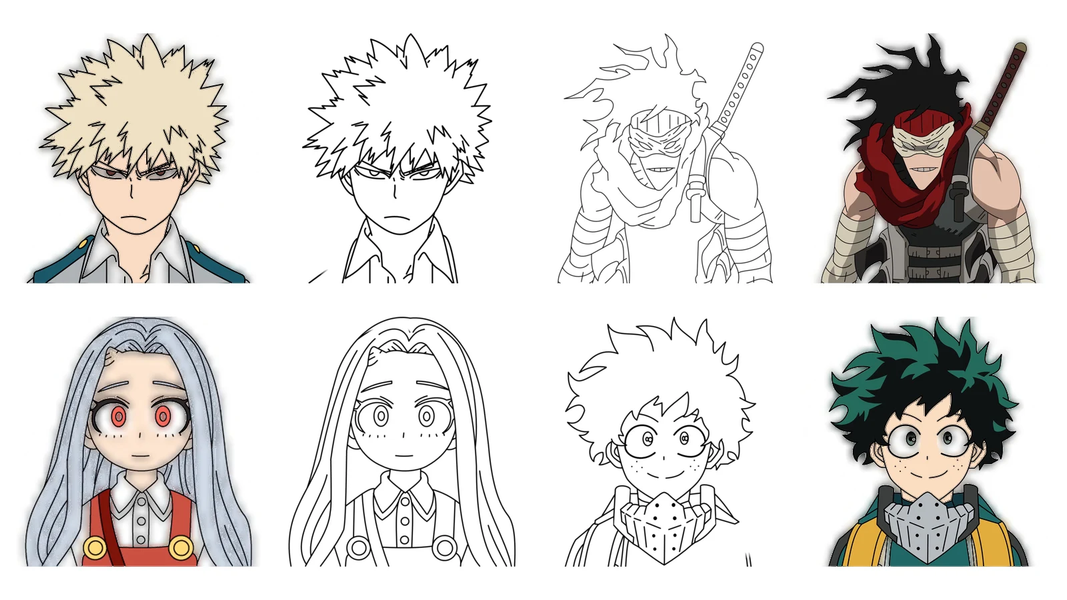 How to draw My Academia - عکس برنامه موبایلی اندروید