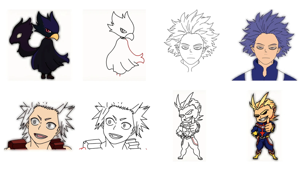 How to draw My Academia - عکس برنامه موبایلی اندروید