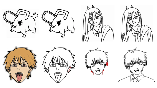 DRAWING CHAINSAW MAN ANIME CHARACTERS