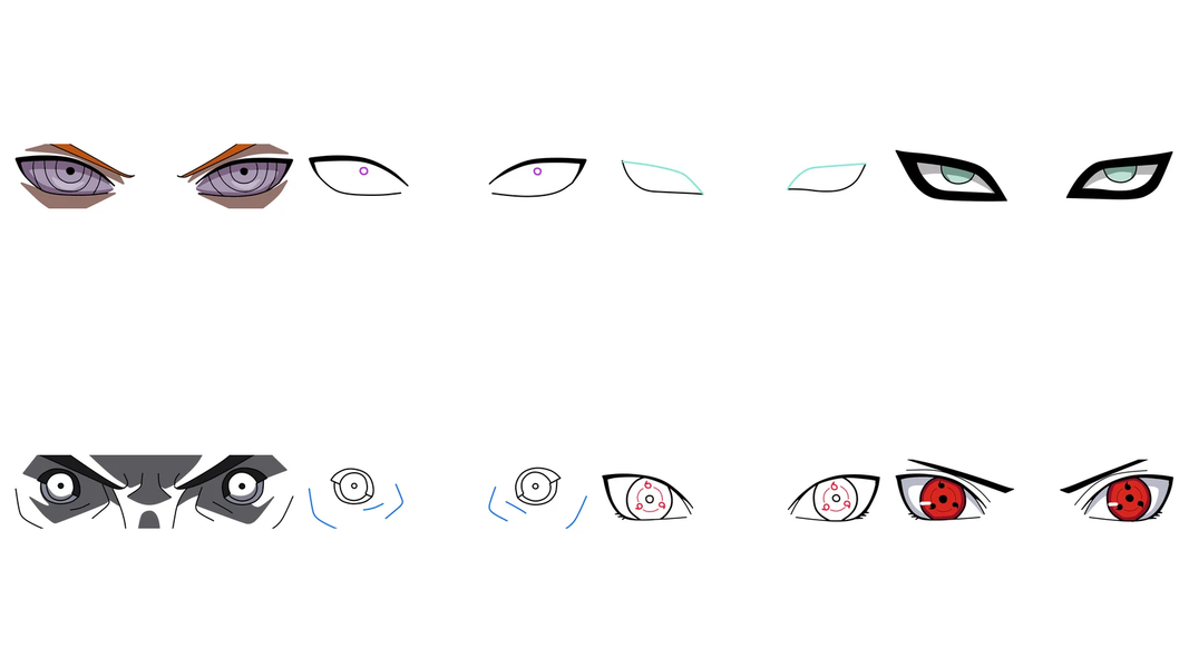 How to draw Sharingan Eyes - عکس برنامه موبایلی اندروید