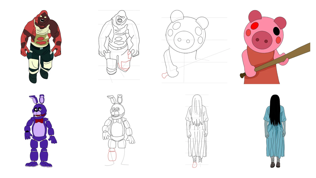 How to Draw Horror Characters - عکس برنامه موبایلی اندروید