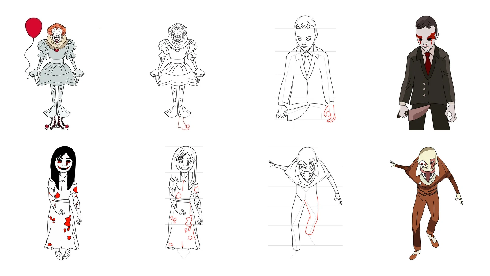 برنامه How to Draw Horror Characters دانلود بازار