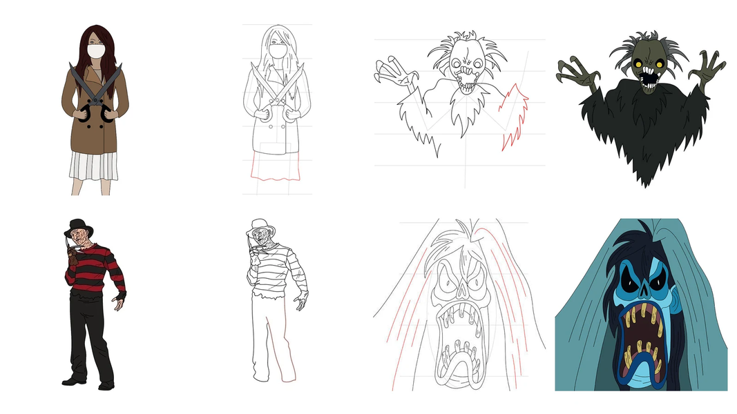 How to Draw Horror Characters - عکس برنامه موبایلی اندروید