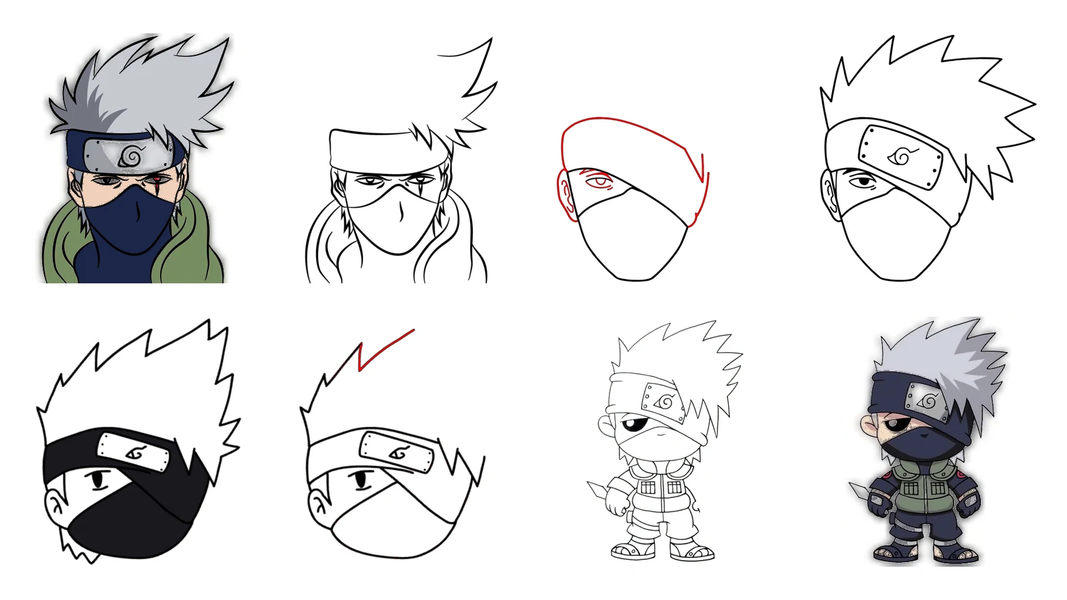 How to Draw Kakashi Anime - عکس برنامه موبایلی اندروید
