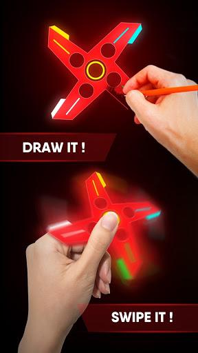 Draw Finger Spinner - عکس بازی موبایلی اندروید
