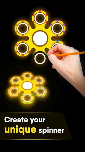 Draw Finger Spinner - Gameplay image of android game