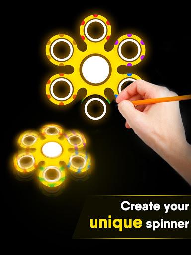 Draw Finger Spinner - Gameplay image of android game