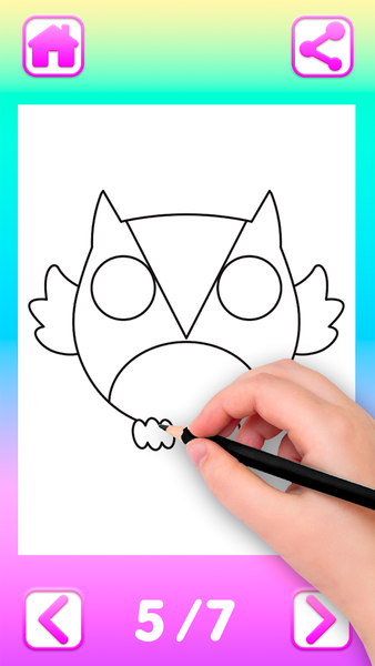 How To Draw Kawaii: kids games - عکس بازی موبایلی اندروید