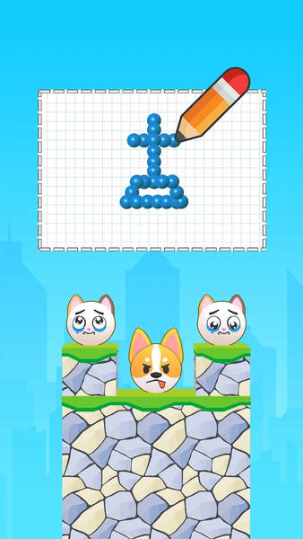 Draw Puzzle: Smash Angry Dog - Gameplay image of android game