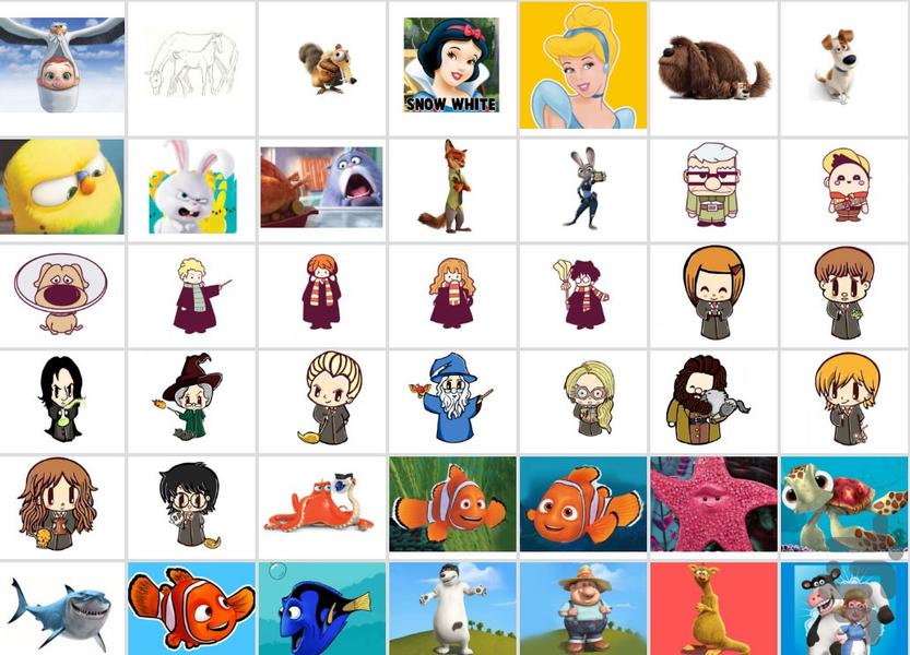 نقاشی پیشرفته شخصیتهای انیمیشنی - عکس برنامه موبایلی اندروید