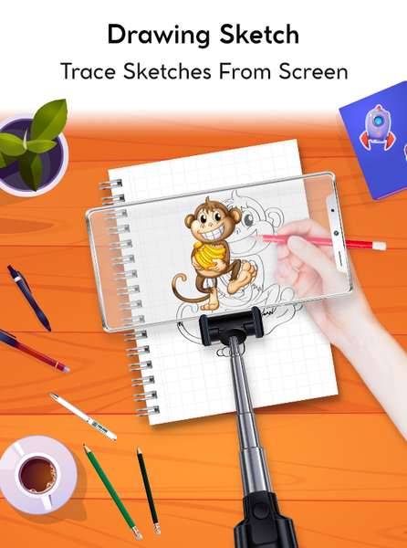 Draw easy trace & sketch - عکس برنامه موبایلی اندروید