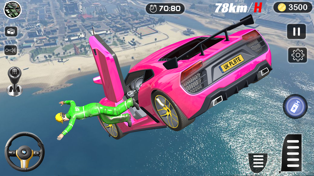 3D Mega ramp car stunt games - Gameplay image of android game