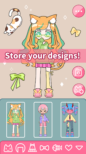 Cute Girl Avatar Maker - Cute Avatar Creator Game - Gameplay image of android game