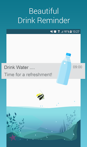 Drink Water Reminder Aquarium - عکس برنامه موبایلی اندروید