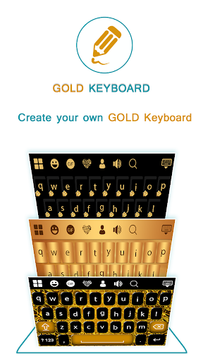 Gold Keyboard - Image screenshot of android app