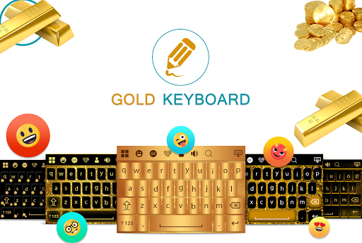 Gold Keyboard - Image screenshot of android app