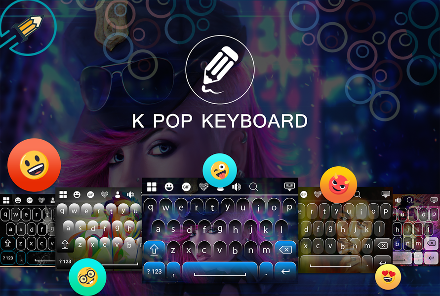 Kpop Keyboard - عکس برنامه موبایلی اندروید