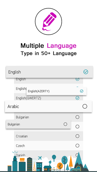 Purple Flame Keyboard - Image screenshot of android app