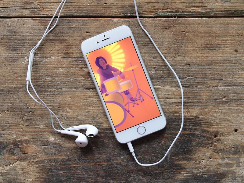 پس زمینه زنده درام زدن - Image screenshot of android app