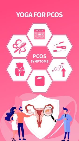 Yoga for PCOS - AI Exercise - Image screenshot of android app