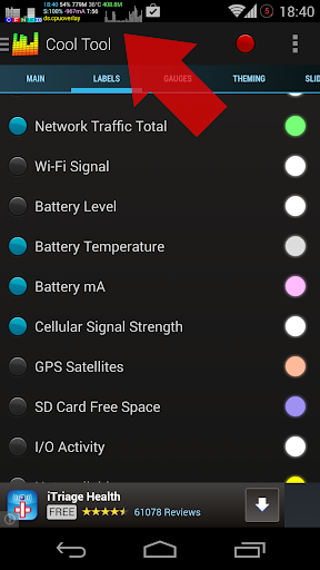Cool Tool - system stats - Image screenshot of android app