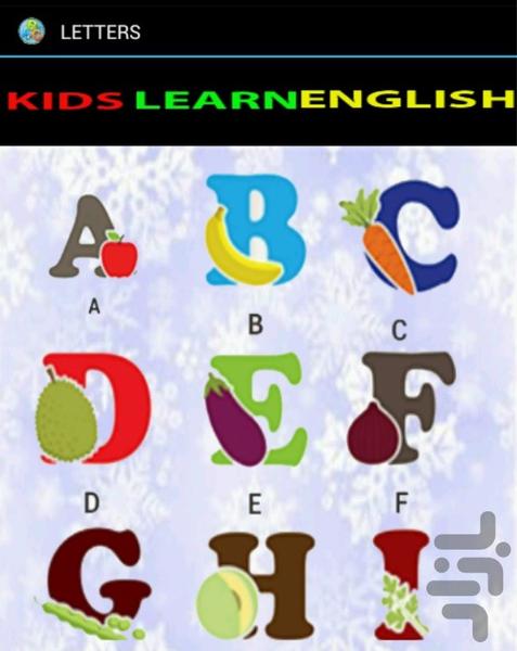 kids learn english - Image screenshot of android app