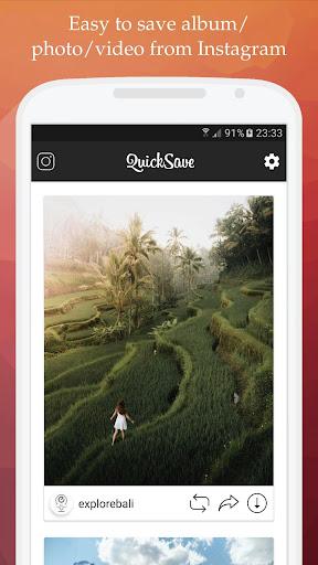 QuickSave for Instagram - عکس برنامه موبایلی اندروید