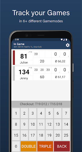 Pro Darts Counter - عکس برنامه موبایلی اندروید