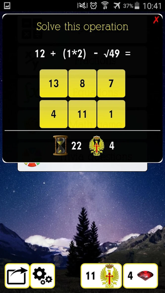 Math Operations - Equations - - Image screenshot of android app