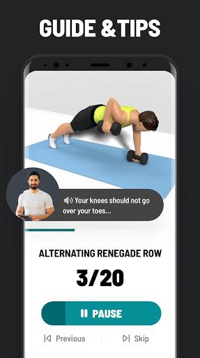 Dumbbell Workout at Home - Image screenshot of android app