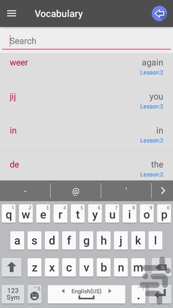 Dutch Conversation - Image screenshot of android app