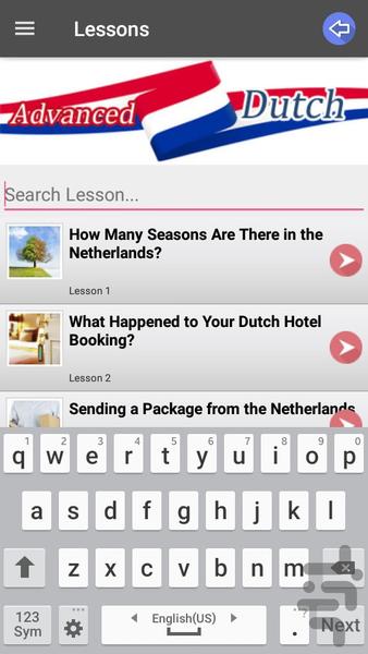 Dutch Speaking Advanced - Image screenshot of android app