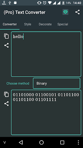 Text Converter Encoder Decoder - Image screenshot of android app