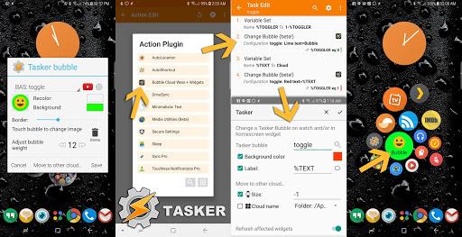 Bubble Cloud Widgets + Folders - عکس برنامه موبایلی اندروید
