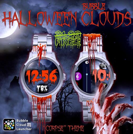 Halloween Watch Face Pack Wear - Image screenshot of android app