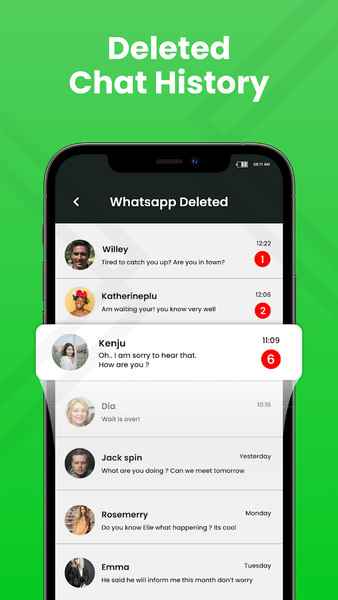 WAMR: Recover Deleted Messages - عکس برنامه موبایلی اندروید