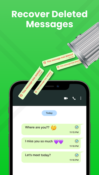WAMR: Recover Deleted Messages - عکس برنامه موبایلی اندروید