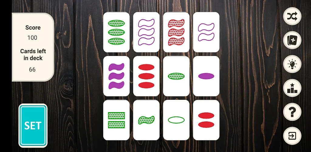 Set Game - Gameplay image of android game