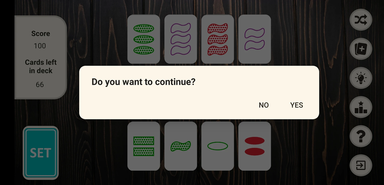 Set Game - Gameplay image of android game