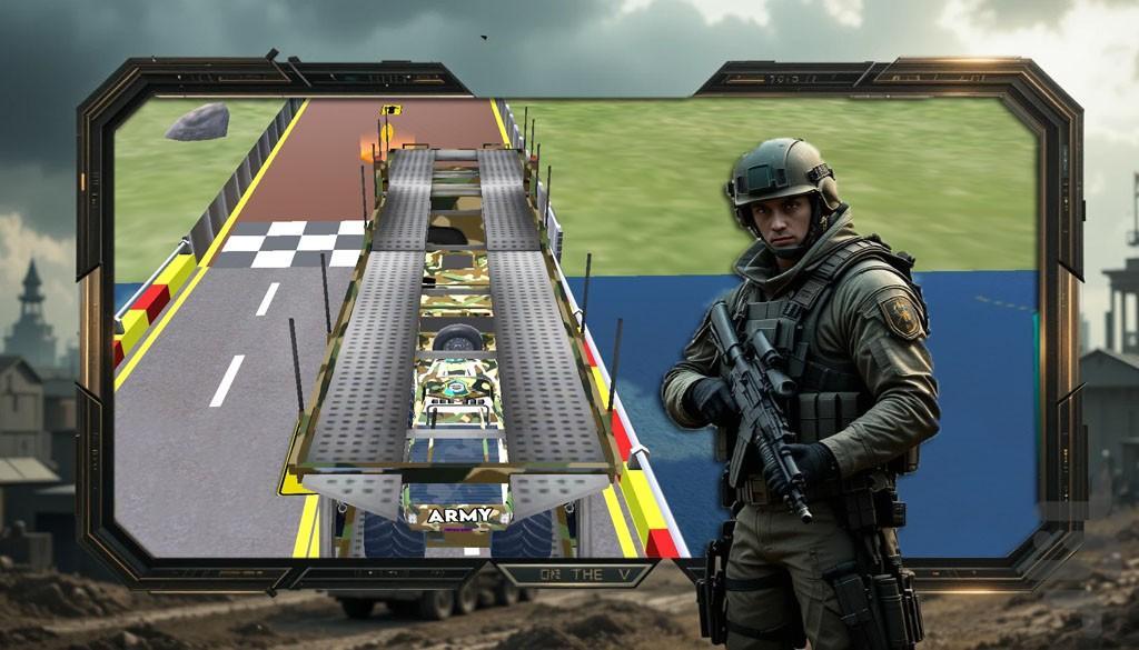 کامیون بازی | حمل ماشین سنگین - Gameplay image of android game