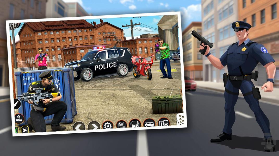 بازی دزد و پلیس | ماشین سواری - عکس بازی موبایلی اندروید