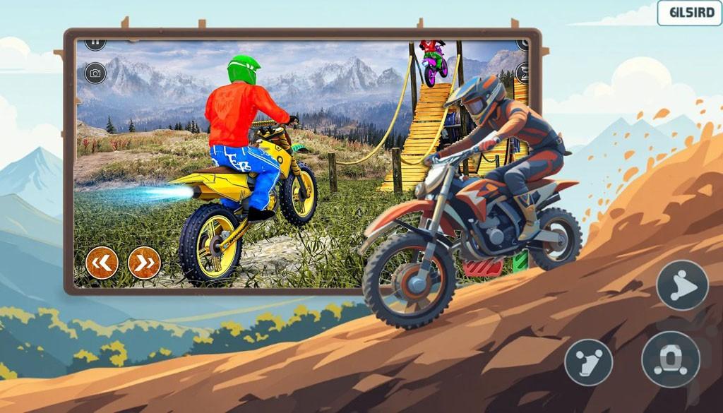 بازی جدید | موتور کراس - Gameplay image of android game