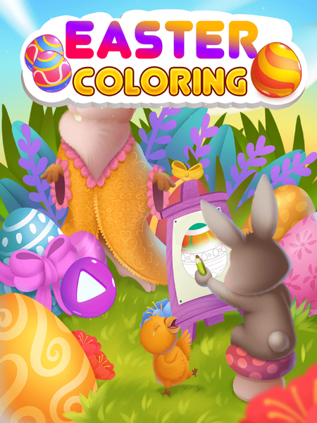 Easter Coloring Pages - Gameplay image of android game