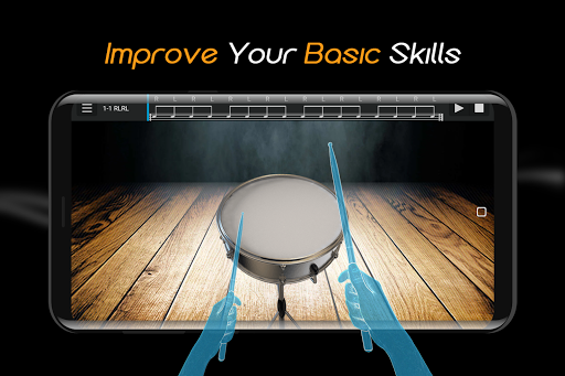 Easy Real Drums-Real Rock and jazz Drum music game - Gameplay image of android game