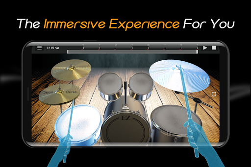 Easy Real Drums-Real Rock and jazz Drum music game - عکس بازی موبایلی اندروید