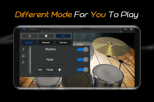 Easy Real Drums-Real Rock and jazz Drum music game - عکس بازی موبایلی اندروید