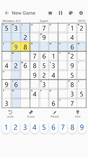 Killer Sudoku - Sudoku Puzzles - Gameplay image of android game