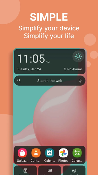 Easy Homescreen - Image screenshot of android app