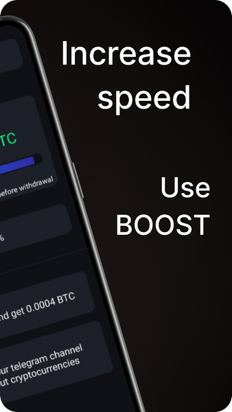 Bitcoin miner - Image screenshot of android app