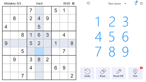 Sudoku - Classic Sudoku Puzzle - Gameplay image of android game